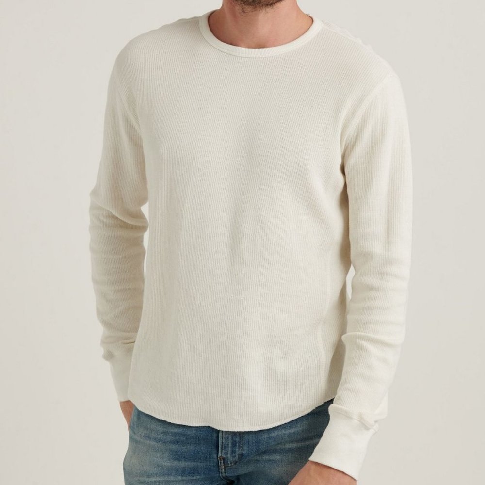 Lucky Brand French Rib Long Sleeve Crew S